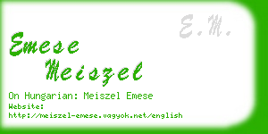 emese meiszel business card